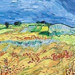 Виды пшеничных полей, изнывающих под тревожным и жарким небом, относятся к последним картинам Ван Гога; в них он пытался выразить «грусть и крайнее одиночество»