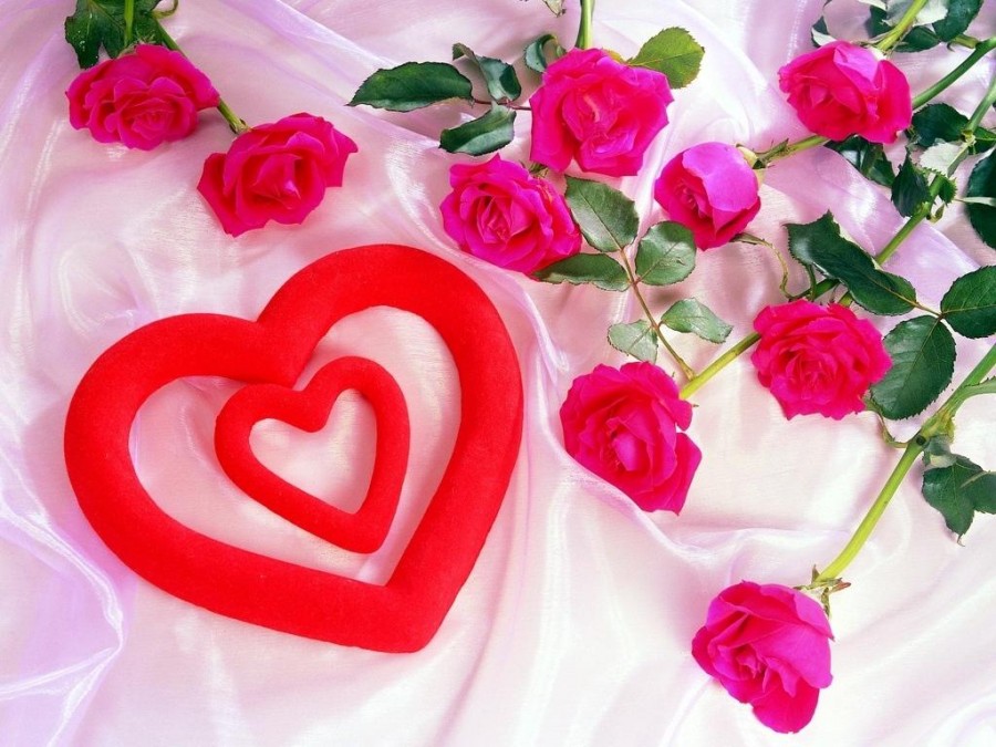 Розы и сердца