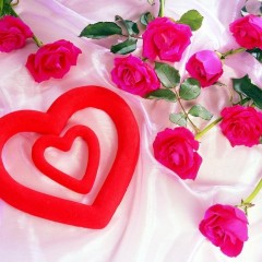 Розы и сердца