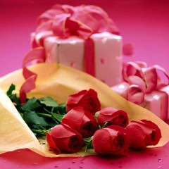 Розовый подарок